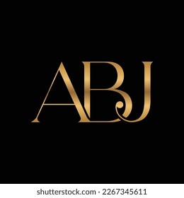 Design der Anfangsbuchstaben von ABJ Luxury Monogram