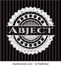 Abject silver emblem or badge