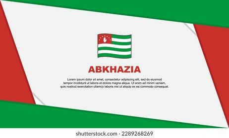 Abkhazia Flag Abstract Background Design Template. Abkhazia Independence Day Banner Cartoon Vector Illustration. Abkhazia Independence Day