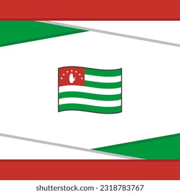 Abkhazia Flag Abstract Background Design Template. Abkhazia Independence Day Banner Social Media Post. Abkhazia Vector