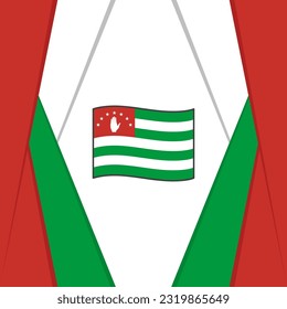 Abkhazia Flag Abstract Background Design Template. Abkhazia Independence Day Banner Social Media Post. Abkhazia Background