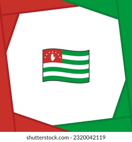 Abkhazia Flag Abstract Background Design Template. Abkhazia Independence Day Banner Social Media Post. Abkhazia Banner