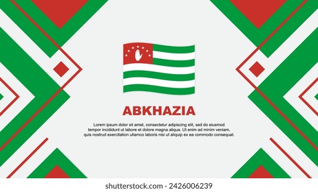 Abkhazia Flag Abstract Background Design Template. Abkhazia Independence Day Banner Wallpaper Vector Illustration. Abkhazia Illustration
