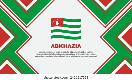 Abkhazia Flag Abstract Background Design Template. Abkhazia Independence Day Banner Wallpaper Vector Illustration. Abkhazia Vector