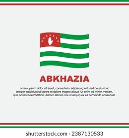 Abchasia Flag-Hintergrunddesign-Vorlage. Abchasia Independence Day Banner Social Media Post. Abchasia Design