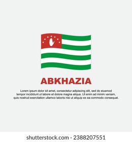 Abchasia Flag-Hintergrunddesign-Vorlage. Abchasia Independence Day Banner Social Media Post. Abchasischer Hintergrund