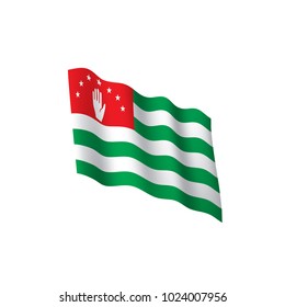 Abkhazia flag, vector illustration