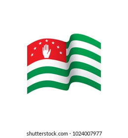 Abkhazia flag, vector illustration