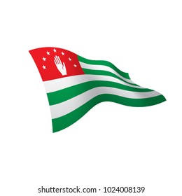 Abkhazia flag, vector illustration