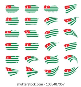 Abkhazia flag, vector illustration