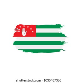 Abkhazia flag, vector illustration