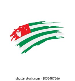 Abkhazia flag, vector illustration