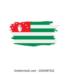 Abkhazia flag, vector illustration
