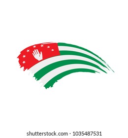 Abkhazia flag, vector illustration