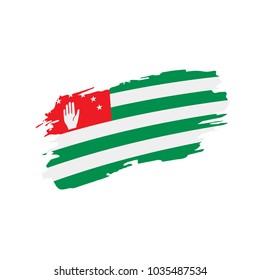 Abkhazia flag, vector illustration