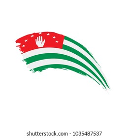 Abkhazia flag, vector illustration
