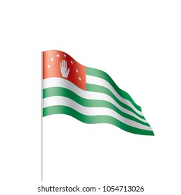 Abkhazia flag, vector illustration