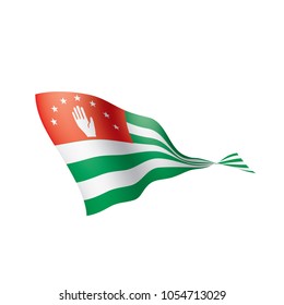 Abkhazia flag, vector illustration