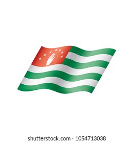 Abkhazia flag, vector illustration