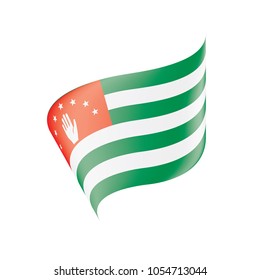 Abkhazia flag, vector illustration