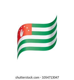 Abkhazia flag, vector illustration