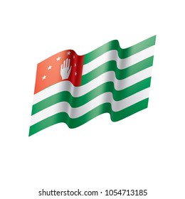 Abkhazia flag, vector illustration