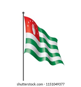 Abkhazia flag, vector illustration