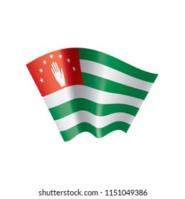 Abkhazia flag, vector illustration