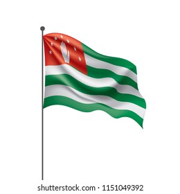 Abkhazia flag, vector illustration
