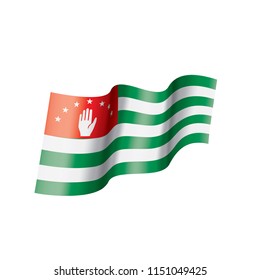 Abkhazia flag, vector illustration