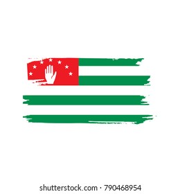 Abkhazia flag, vector illustration