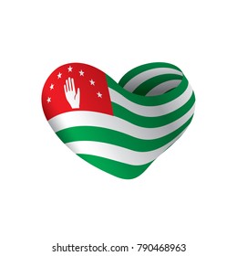 Abkhazia flag, vector illustration