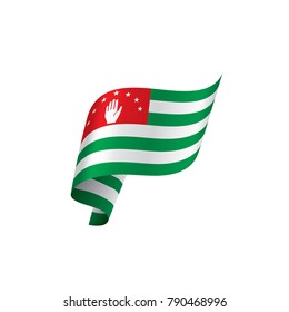 Abkhazia flag, vector illustration
