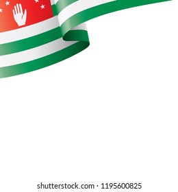 Abkhazia flag, vector illustration on a white background.