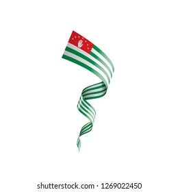 Abkhazia flag, vector illustration on a white background.