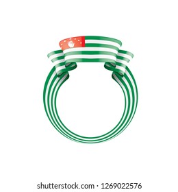 Abkhazia flag, vector illustration on a white background.