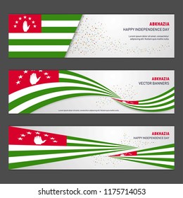 Abkhazia independence day abstract background design banner and flyer, postcard, landscape, celebration vector illustration