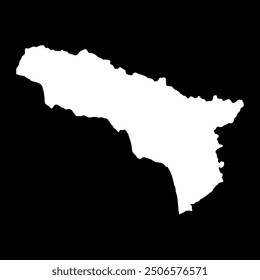 Abkhazia region map, administrative division of Georgia. Vector illustration.