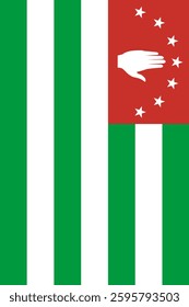 Abkhazia Vertical Flag, Vertical Flag Abkhazia