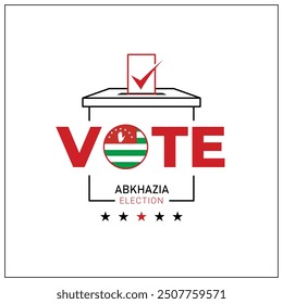 Abkhazia voting, Abkhazia citizen participation in voting, going to vote, voting, hand leaving vote, positive vote, negative vote, hand leaving paper in ballot box, elections, election of ruler.