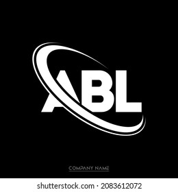 ABL logo. A B L design. White ABL letter. ABL, A B L letter logo design. Initial letter ABL linked circle uppercase monogram logo.