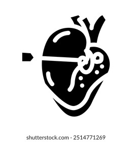 ablation surgery glyph icon vector. ablation surgery sign. isolated symbol illustration