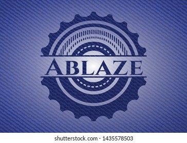 Ablaze jean background. Vector Illustration. Detailed.