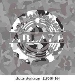 Ablaze on grey camo pattern