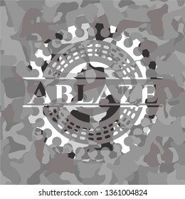 Ablaze on grey camo pattern