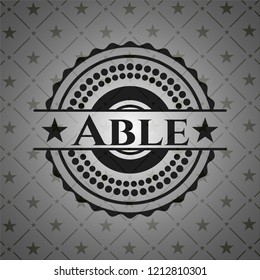 Able black emblem