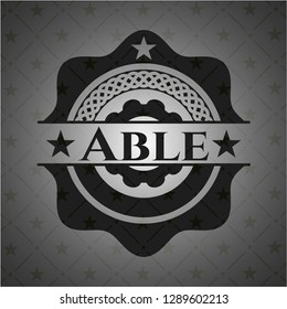 Able dark icon or emblem