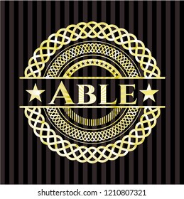 Able shiny badge
