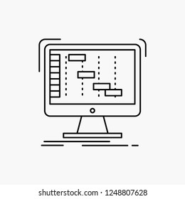Ableton, application, daw, digital, sequencer Line Icon. Vector isolated illustration