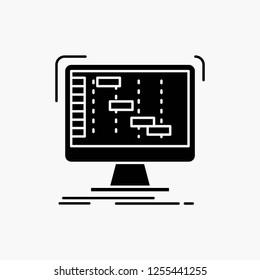 Ableton, application, daw, digital, sequencer Glyph Icon. Vector isolated illustration